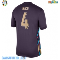 Camisa de time de futebol Inglaterra Declan Rice #4 Replicas 2º Equipamento Europeu 2024 Manga Curta